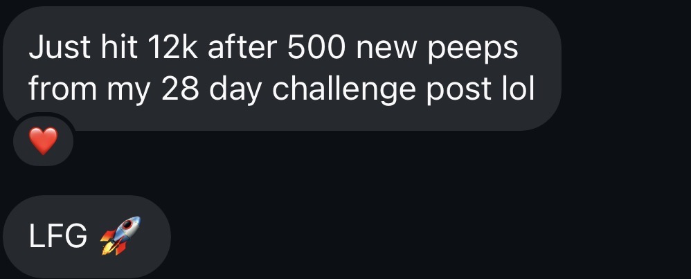 Result from Unhinged & Locked In participant
