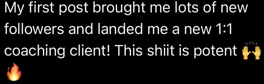Result from Unhinged & Locked In participant