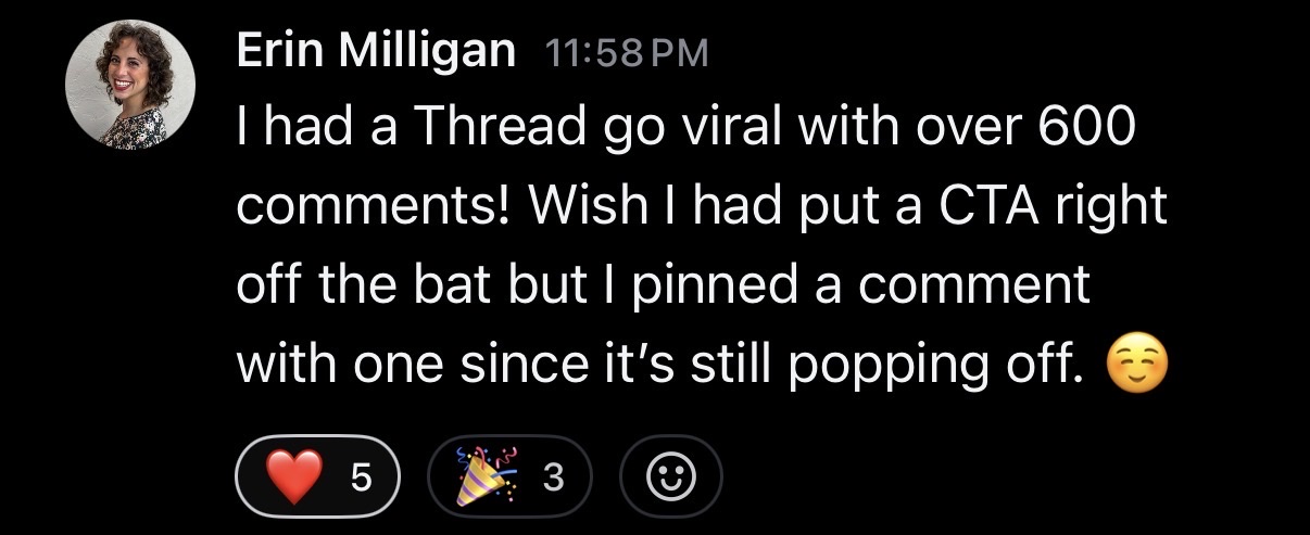 Result from Unhinged & Locked In participant